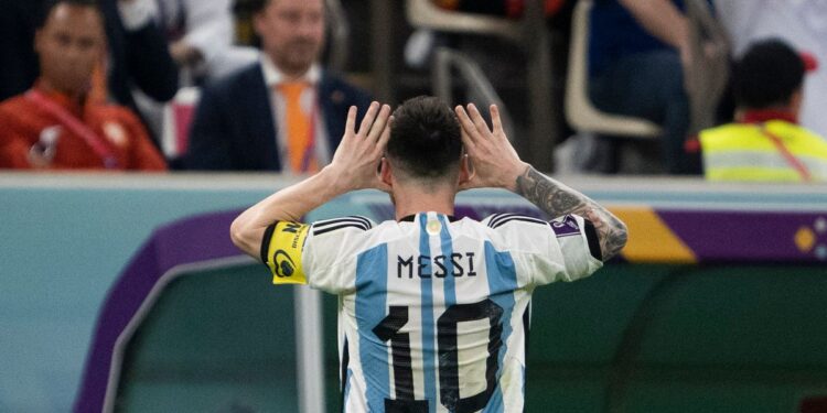 Marker Guy Lionel Messi Excels In Goal Celebration