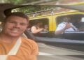 David Warner, The Australia Opener, Arrives In Mumbai For The One-day International Series And Takes A Car Selfie With Fans