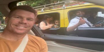 David Warner, The Australia Opener, Arrives In Mumbai For The One-day International Series And Takes A Car Selfie With Fans
