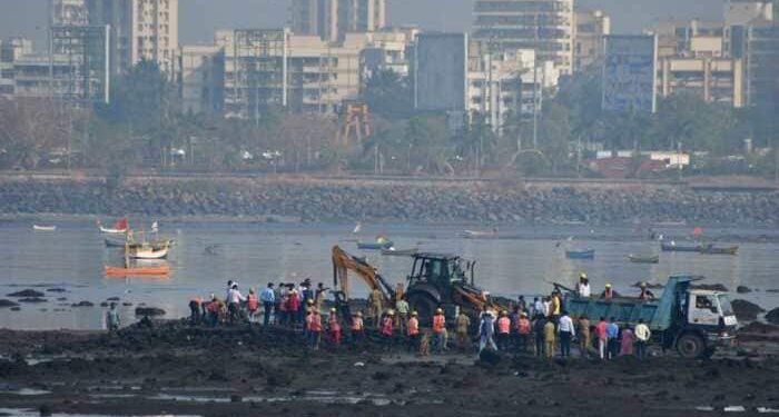 Brihanmumbai Municipal Corporation Starts Demolition Of Illegal Dargah In Mahim Coast
