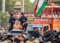 Indian Prime Minister Narendra Modi Launches 26.5 Km Roadshow In Bengaluru To Campaign For BJP Candidates