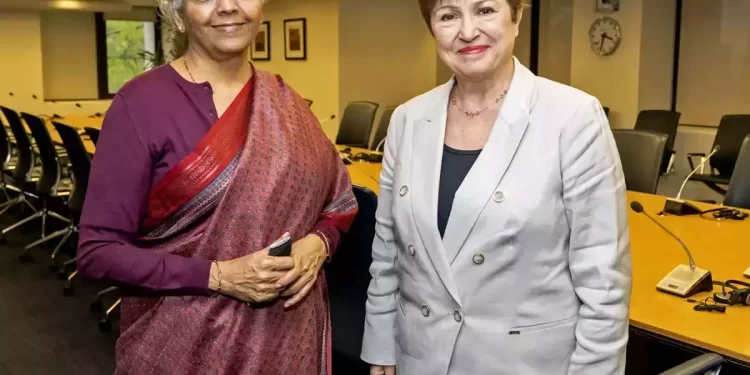 On The Margins Of The G7 Conference, FM Meets IMF MD Georgieva