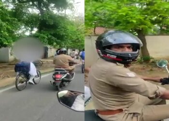 UP Cop Caught On Camera Stalking, Harassing Schoolgirl; Suspended After Viral Video