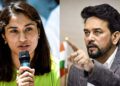 In The Midst Of The Wrestlers’ Protest, Vinesh Phogat Claims That Anurag Thakur “tried To Suppress The Matter”