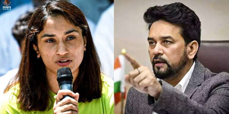 In The Midst Of The Wrestlers’ Protest, Vinesh Phogat Claims That Anurag Thakur “tried To Suppress The Matter”