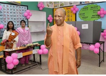 Elections For UP Local Bodies: Yogi Aditynath Votes First In His Booth