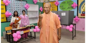 Elections For UP Local Bodies: Yogi Aditynath Votes First In His Booth