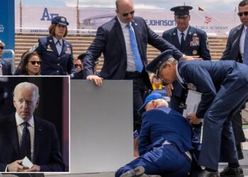 US President Joe Biden Stumbled And Fell On His Face On The Stage