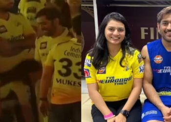 Ruturaj’s Wife Utkarsha Touched Dhoni’s Feet After CSK Became Champion, Took Blessings From Thala