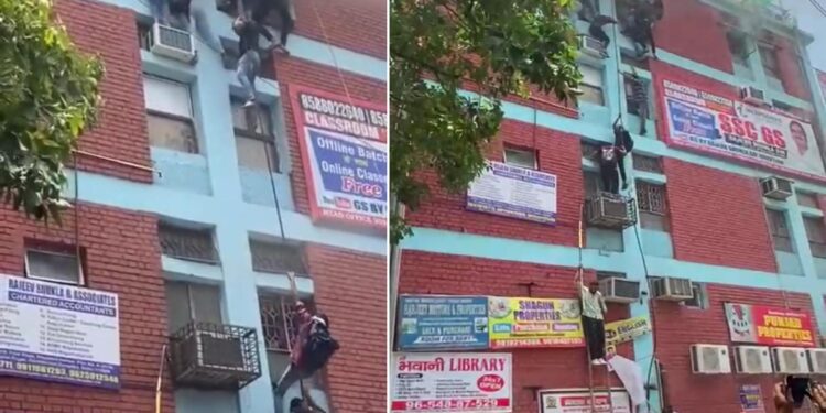 Delhi: Fire Breaks Out At Coaching Center In Mukherjee Nagar, Students Jumped From Windows To Save Their Lives