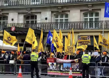 Low-Key Pro-Khalistani Protest Attendance In London