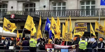 Low-Key Pro-Khalistani Protest Attendance In London