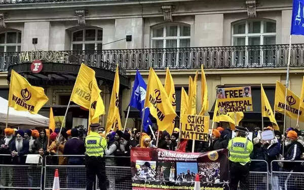 Low-Key Pro-Khalistani Protest Attendance In London