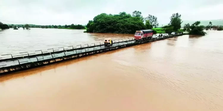 After Intense Rains In Kolhapur, The Panchganga River Crosses A Warning Mark, And Residents Of Six Villages Are Asked To Relocate To Safer Areas