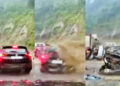 Massive Rock Crush On Nagaland National Highway Captured On Camera; 2 Dead, Several Injured