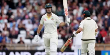 Third Test Of The Ashes: Mitchell Marsh Scores A Century, Mark Wood Claims A Wicket, And Australia Recovers From A Record-breaking Day 1