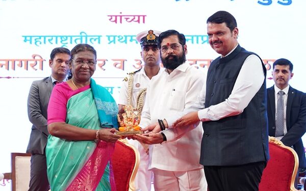 Maharashtra: In Mumbai, President Murmu Was Given A Civic Reception
