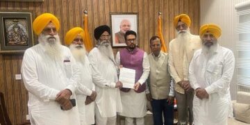 Meeting Anurag Thakur, SGPC Delegation Requests That He Expedite The Satellite Channel Process