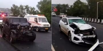 Gujarat: 9 People Are Killed When A Luxury Car Rams Into A Crowd At The Scene Of An Accident On The SG Highway