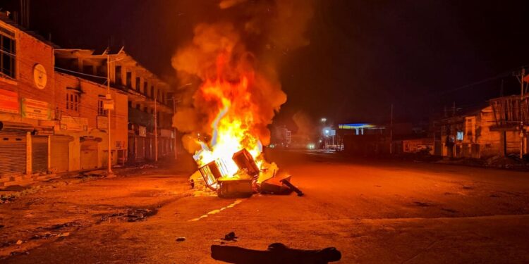 Violence In Manipur: Riotous Mobs Burn Empty Homes And Buses In Moreh; 9 Arrested