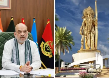 Amit Shah Lays The Cornerstone For The 108-foot-tall Lord Ram Statue At Kurnool, A.P