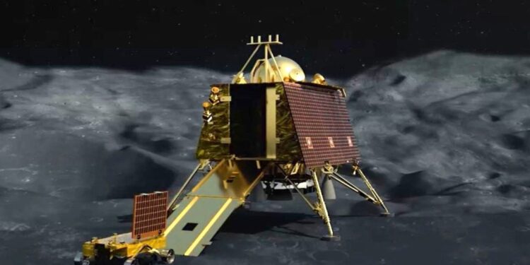 First Image Of Rover Pragyan Emerging From Lander Near Moon’s South Pole From Chandrayaan-3