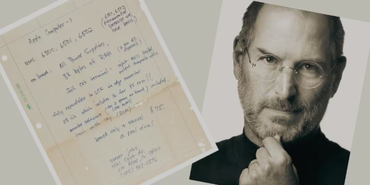 Rare Handwritten Apple-1 Ad By Steve Jobs Sold At Auction For Rs. 1.44 Crore