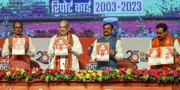 Amit Shah Releases The Madhya Pradesh BJP Government’s “Report Card,” Claiming That It Has Removed The BIMARU Label From The State