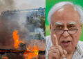 Sibal Attacks BJP Over Maharashtra Train Fire, Haryana Clashes, And Manipur Violence In “Achche Din”