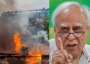 Sibal Attacks BJP Over Maharashtra Train Fire, Haryana Clashes, And Manipur Violence In “Achche Din”