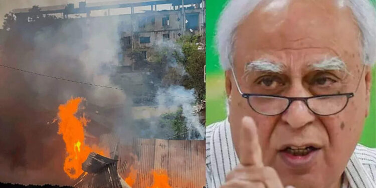 Sibal Attacks BJP Over Maharashtra Train Fire, Haryana Clashes, And Manipur Violence In “Achche Din”