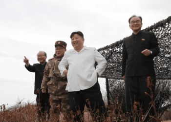 Kim Jong-Un Of North Korea Supervises A Test Of A Strategic Cruise Missile