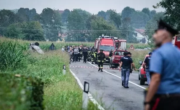 After An Italian Military Plane Crashes During Training, A 5-year-old Dies