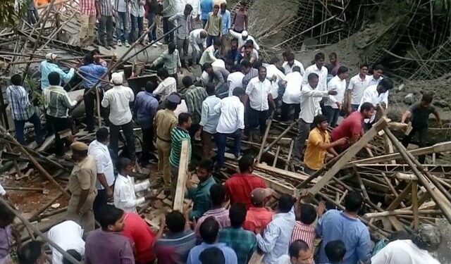 At A Crowded Public Event In The Anna Nagar Area, A Barricade Collapses, Causing Several Injuries