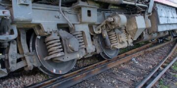 At Vasai Road Yard On The Western Railway, Two Wagons Of An Empty Goods Train Derrail