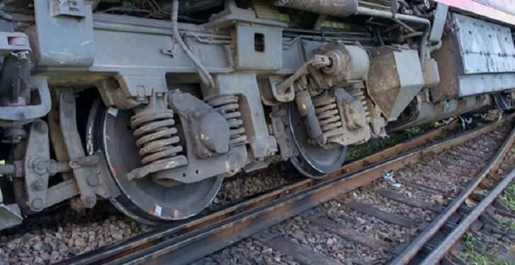 At Vasai Road Yard On The Western Railway, Two Wagons Of An Empty Goods Train Derrail
