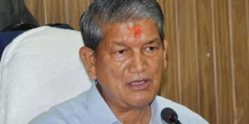 After His Automobile Collides With A Barrier, Former Uttarakhand CM Harish Rawat Barely Escapes Injury