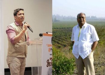 Mumbai Tarun Bharat editor Kiran Shelar denies his journalism award from Deshonnati editor Prakash Pohare for denying Lord Ram’s existence, audience chants “Jai Shri Ram”