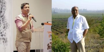 Mumbai Tarun Bharat editor Kiran Shelar denies his journalism award from Deshonnati editor Prakash Pohare for denying Lord Ram’s existence, audience chants “Jai Shri Ram”