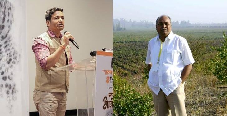 Mumbai Tarun Bharat editor Kiran Shelar denies his journalism award from Deshonnati editor Prakash Pohare for denying Lord Ram’s existence, audience chants “Jai Shri Ram”