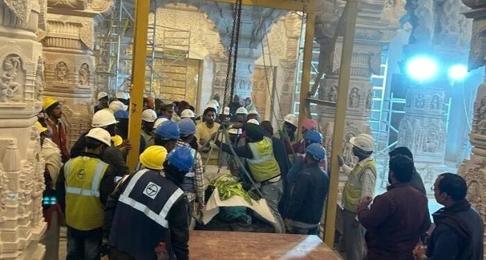 Shri Ram Lalla’s idol arrives in Ram Mandir for garbha griha installation today