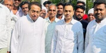 Nakul Nath removes the Congress from X bio while Kamal Nath refuses to refute BJP switch allegations.