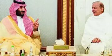 Pakistan PM Shehbaz Sharif discusses Kashmir with Saudi crown prince.
