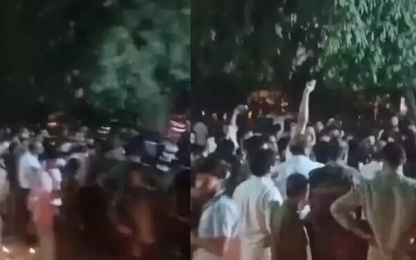 Muslim students at Jamia Millia Islamia University yell “Allahu Akbar” and “Palestine Zindabad” during a disruption of the campus Diwali celebration.