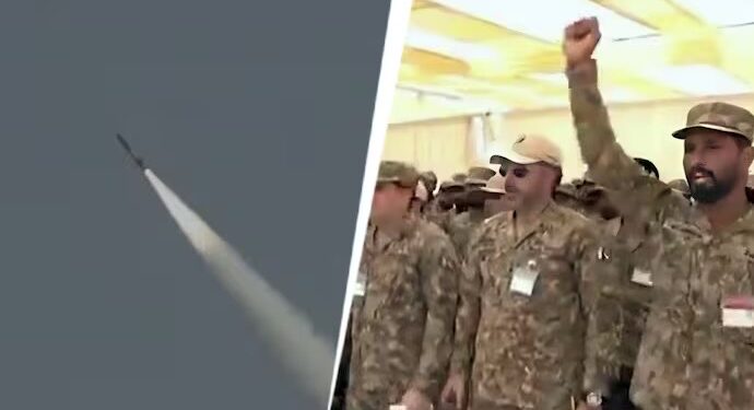 Pakistan claims of testing a ballistic missile, with a range of 450 km