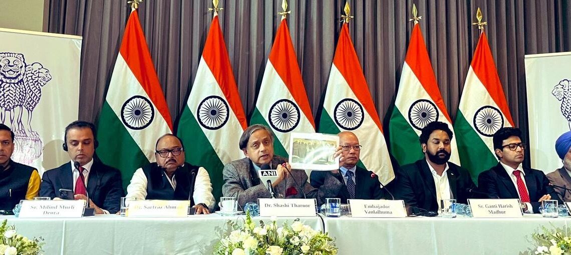 Congress, BJP argue surgical strikes; Shashi Tharoor caught in crossfire